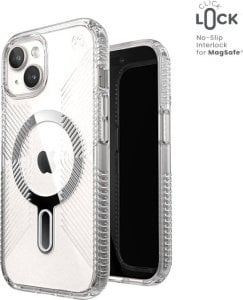 Speck Presidio2 Grip MagSafe with ClickLock Apple iPhone 15/14/13 Clear Case