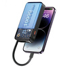 USAMS Powerbank ze zwijanym kablem Retractable Lightning 10000 mAh PD 20W Fast Charge XY Series fioletowy/purple 10KCD22503 (US-CD225)