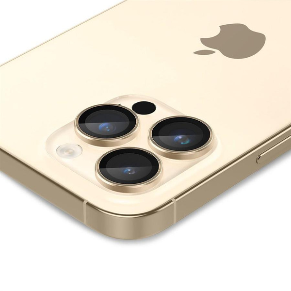 OSŁONA APARATU SPIGEN OPTIK.TR ”EZ FIT” CAMERA PROTECTOR 2-PACK IPHONE 14 PRO / 14 PRO MAX GOLD