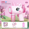 Maszynka do baniek mydlanych jednorożec  różowy