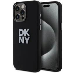 DKNY DKHCP15LSMCBSK iPhone 15 Pro6.1" czarny/black hardcase Liquid Silicone Metal Logo