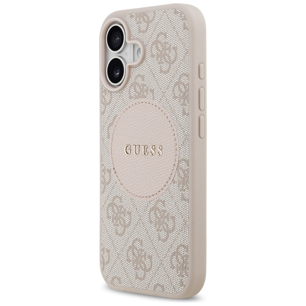 Etui Guess 4G Circle Classic Logo        MagSafe do iPhone 17 różowy