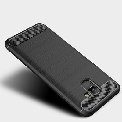 CASE ETUI CARBON LUX NIEBIESKI SAMSUNG GALAXY J6 2018