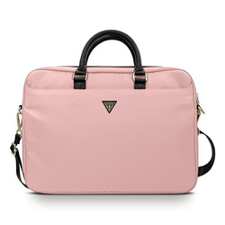 Guess Torba GUCB15NTMLLP 16" różowy/pinkNylon Triangle Logo