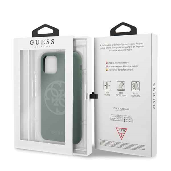 Guess GUHCN58LS4GKA iPhone 11 Prokhaki hard case Silicone 4G Tone On Tone