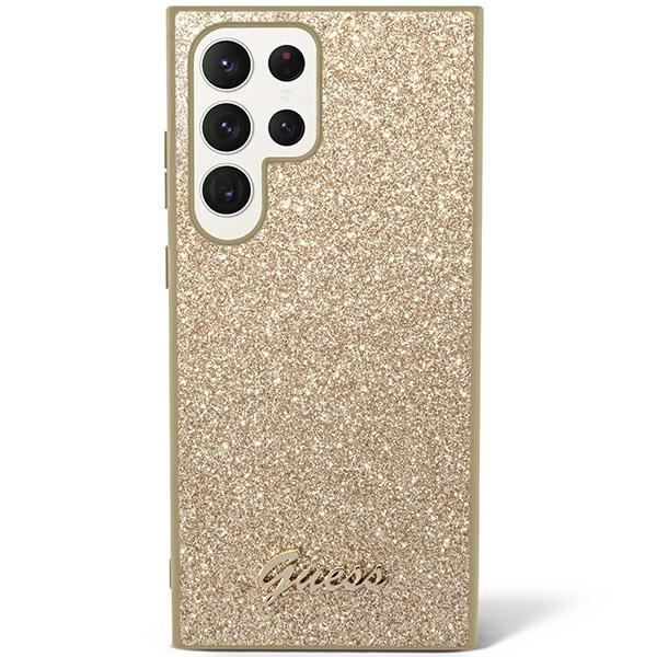 Guess GUHCS24LHGGSHD S24 Ultra S928 złoty/gold hardcase Glitter Script