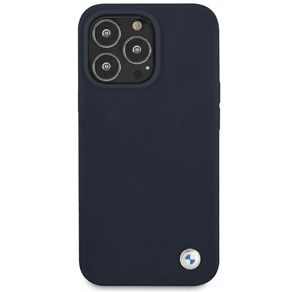 Etui BMW Silicone Signature na iPhone 13 Pro Max 6,7" - granatowe