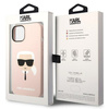 KARL LAGERFELD KLHCP14SSLKHLP IPHONE 14 / 15 / 13 6,1" HARDCASE RÓŻOWY/PINK SILICONE KARL`S HEAD