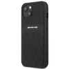 AMG AMHCP13MOSDBK IPHONE 13 / 14 / 15 6.1" CZARNY/BLACK HARDCASE LEATHER CURVED LINES