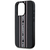 Etui Karl Lagerfeld Saffiano Athleisure  Stripes Cord do iPhone 15 Pro różowy