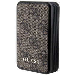 Guess Powerbank 18W GUPB10DP4GEGW10000mAh brązowy/brown 4G Leather Metal Logo