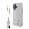 Guess GUHCP16SP4TDSCPP iPhone 166.1" różowy/pink hardcase Leather Metal Logo Strass Crossbody