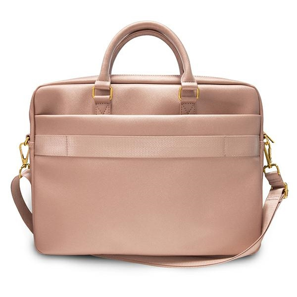 Guess Torba GUCB15PUSASPI 16"różowy/pink Saffiano Script