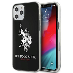 US POLO USHCP12MTPUHRBK IPHONE 12/12 PRO 6,1" CZARNY /BLACK SHINY BIG LOGO