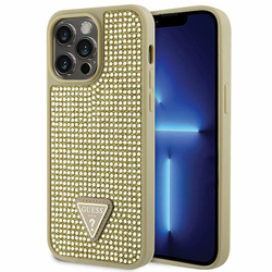 GUESS GUHCP14XHDGTPD IPHONE 14 PRO MAX 6.7 "GOLD/GOLD HARDCASE RHINESTONE TRIANGLE