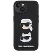 KARL LAGERFELD KLHCP15SSDHKCNK IPHONE 15 / 14 / 13 6.1" CZARNY/BLACK SILICONE KARL&CHOUPETTE HEAD