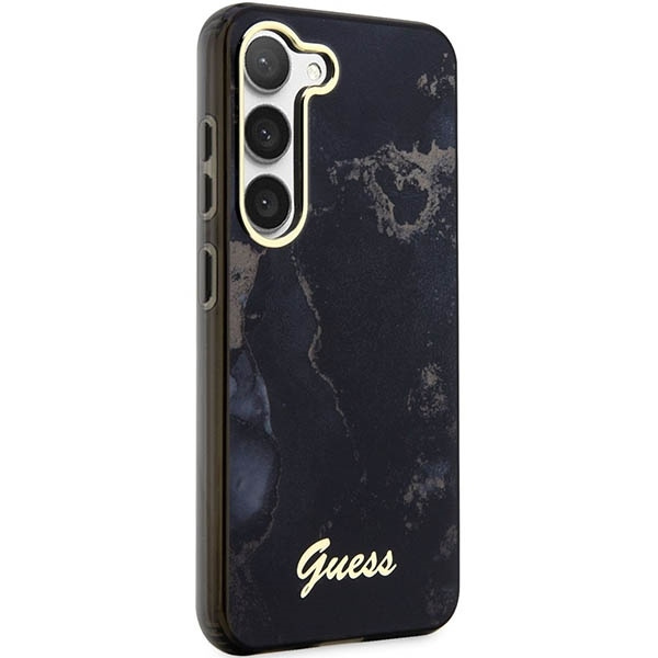 GUESS GUHCS23SHTMRSK S23 S911 CZARNY/BLACK HARDCASE GOLDEN MARBLE COLLECTION