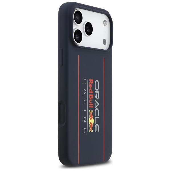 Etui Red Bull Silicone Oversize Vertical Logo MagSafe do iPhone 17 Pro Max granatowy