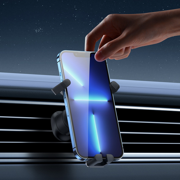 Baseus Stable Series uchwyt samochodowy na kratkę wentylacyjną nawiew czarny (SUWX020001)