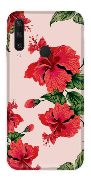CASEGADGET CASE OVERPRINT RED POPPIES HUAWEI Y6P