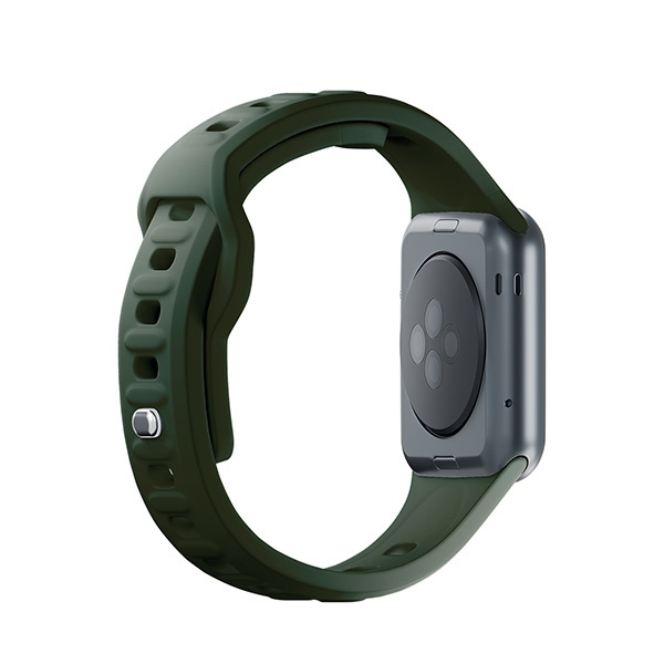 3MK Silicone Watch Strap Ciemnozielony/ Dark Green dla Apple Watch 42/44/45/49mm