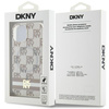 DKNY DKHMP14SHCPTSE iPhone 14 / 15 / 136.1" beżowy/beige hardcase IML Checkered Mono Pattern & Printed Stripes MagSafe