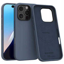 Spacecase Etui Pure Mag iPhone 16 Pro dark blue