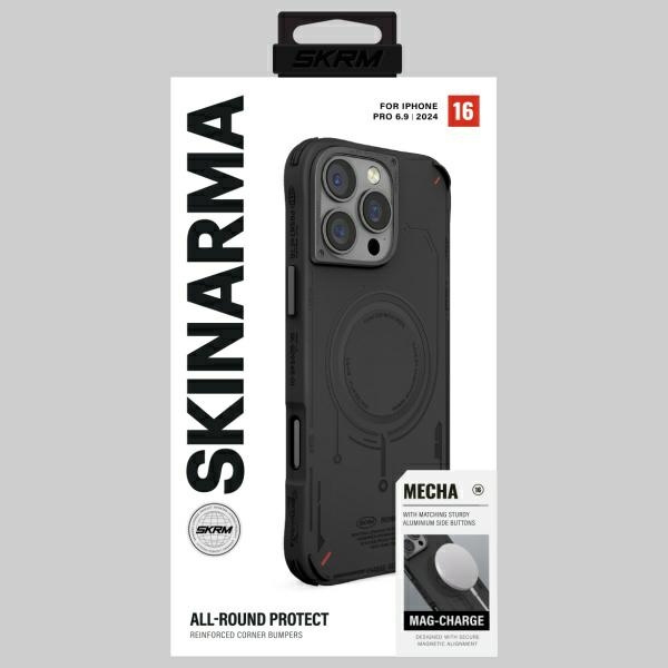 Skinarma etui Mecha iPhone 16 Pro Max     6.9" Magnetic Charging czarny/black