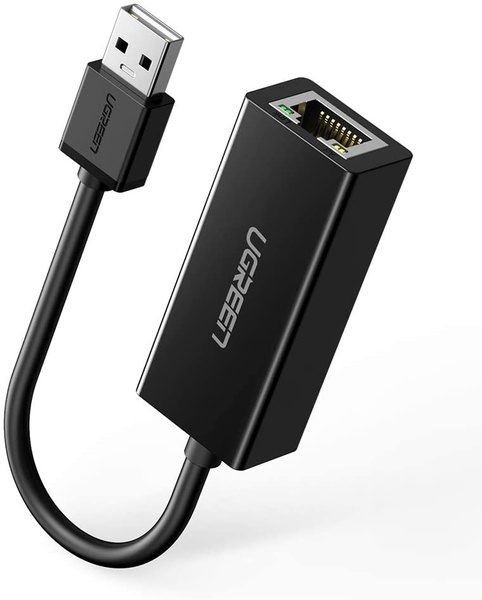 UGREEN EXTERNAL NETWORK ADAPTER RJ45 - USB 2.0 100 MBPS ETHERNET BLACK (CR110 20254)