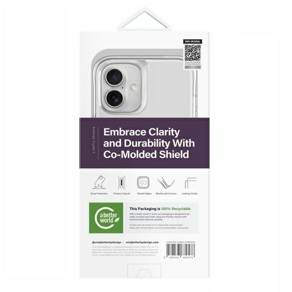 UNIQ etui LifePro Xtreme iPhone 16 Plus 6.7" przezroczysty/clear