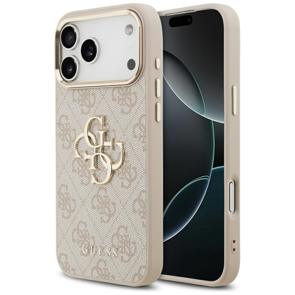 Etui Guess 4G Big 4G Classic Logo do     iPhone 17 Pro Max różowy złoty