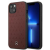 Mercedes MEHCP13SPSQRE iPhone 13 mini 5,4" czerwony/red hardcase Leather Stars Pattern