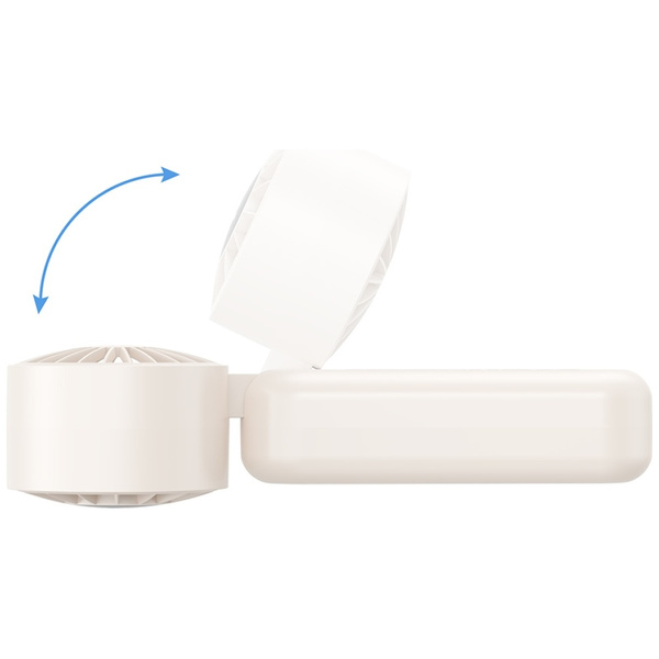 Wiatrak ręczny USAMS Mini ZB352 1200mAh składany beżowy