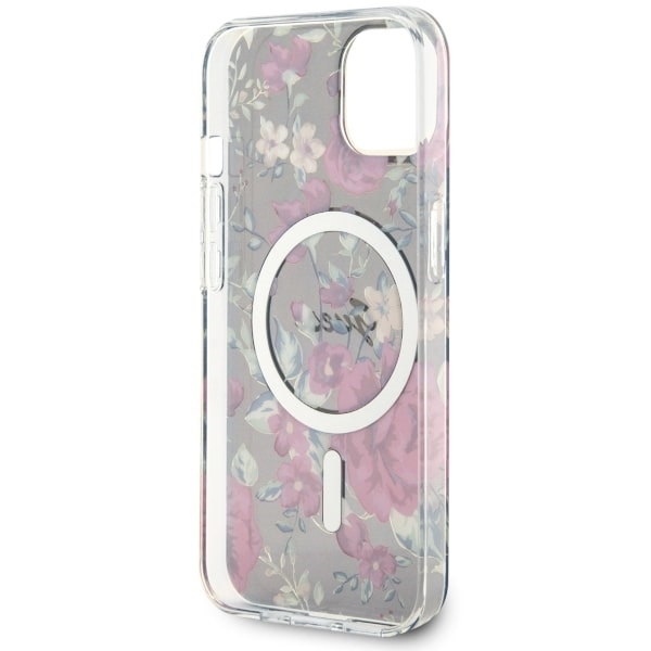 Guess GUHMP14SHCFWSA iPhone 14 / 15 / 136.1" zielony/khaki hardcase Flower MagSafe