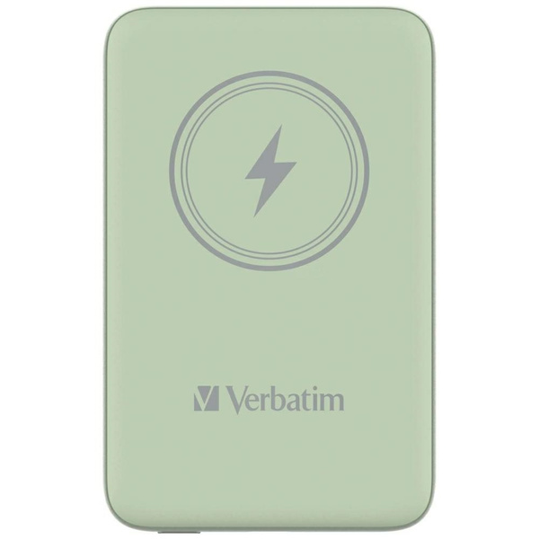 Verbatim Powerbank indukcyjny `n` Go 15W10000mAh Wireless Magnetic zielony/green 32246