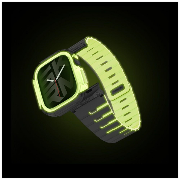 Pasek+etui Skinarma Gemini do Apple      Watch 42mm niteglow