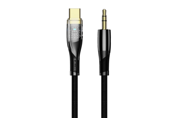 JELLICO cable B21 USB-C - JACK 3.5MM 1.2M Black