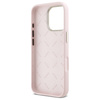 Guess GUHCP16LSMBSLP iPhone 16 Pro 6.3"  różowy/pink hardcase Silicone Script Metal Logo & Frame