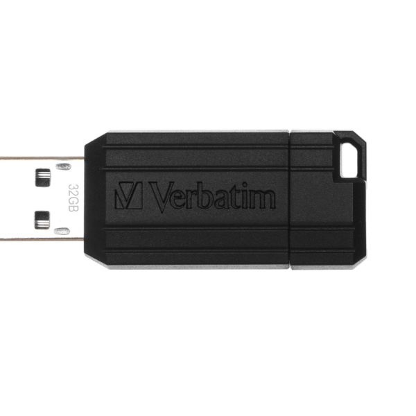 Verbatim Pendrive 32GB USB-A 2.0PinStripe czarny/black 49064