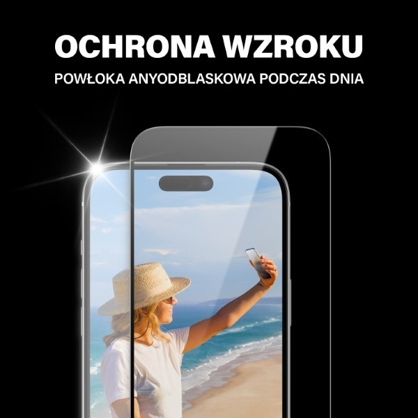 PanzerGlass Ultra-Wide Fit iPhone 15 Plus 6.7" 2in1 Screen Protection Anti-reflective+Anti-Blue Easy Aligner Included 2815