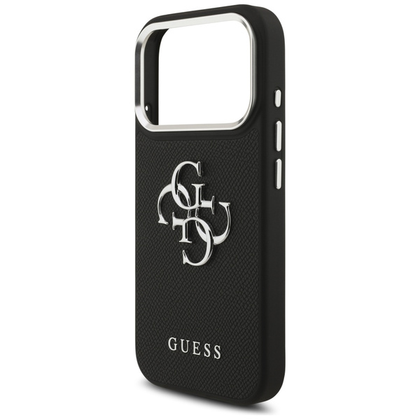Etui Guess Grained Big 4G Classic Logo   do iPhone 17 Pro czarny