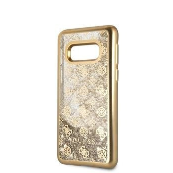 GUESS LIQUID GLITTER 4G PEONY GUHCS10PPEOLGGO SAMSUNG GALAXY S10 PLUS GOLD