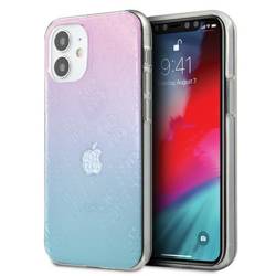 [20 + 1] Guess GUHCP12S3D4GGBP iPhone 12 mini 5,4" niebiesko-różowy/blue&pink hardcase 4G 3D Pattern Collection