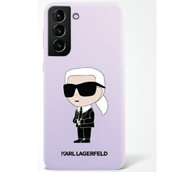 [20 + 1] Karl Lagerfeld KLHCS23MSNIKBCU S23+ S916 hardcase purpurowy/purple Silicone Ikonik