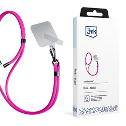 3MK EasyClip Pink (black) Smycz do telefonu