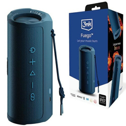 3MK Fuego głośnik bezprzewodowy 30W Bluetooth 5.3 TWS IPX7 niebieski/blue