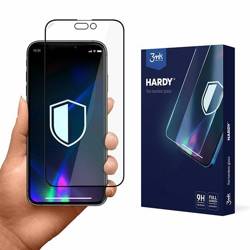 3MK Hardy iPhone 14/14 Pro utwardzone chemicznie szkło czarny/black