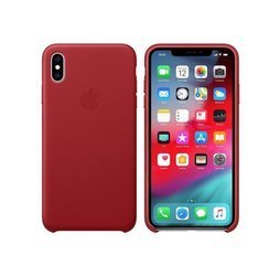 APPLE MRWQ2ZM/A LEATHER CASE IPHONE XS MAX RED ORYGINALNA PLOMBA