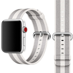 APPLE STRAP MQVH2ZM/A WOVEN NYLON MATERIAŁOWY PASEK DO APPLE WATCH 42MM WHITE STRIPES BEZ OPAKOWANIA