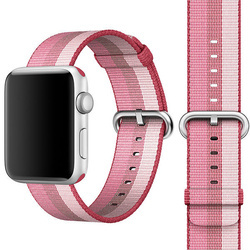 APPLE STRAP WOVEN NYLON MATERIAŁOWY PASEK DO APPLE WATCH 38/40/41MM BERRY STRIPE OTWARTE OPAKOWANIE